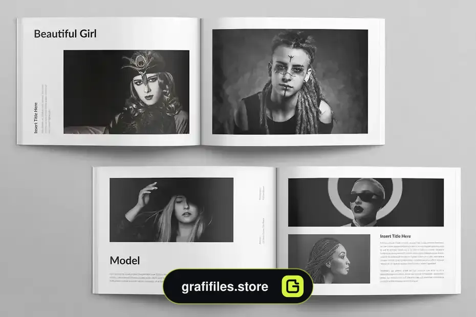 قالب ایندیزاین نمونه کار عکاسی Photography Portfolio - 1
