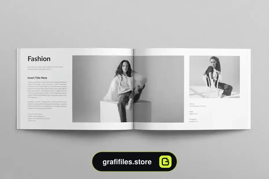 قالب ایندیزاین نمونه کار عکاسی Photography Portfolio - 7