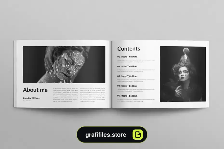 قالب ایندیزاین نمونه کار عکاسی Photography Portfolio - 13