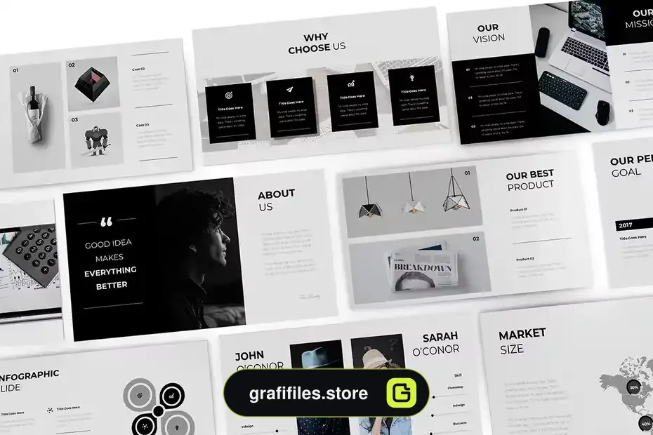 دانلود قالب پاورپوینت Pitch Deck Powerpoint Template - 12 قالب پاورپوینت Pitch Deck - 11