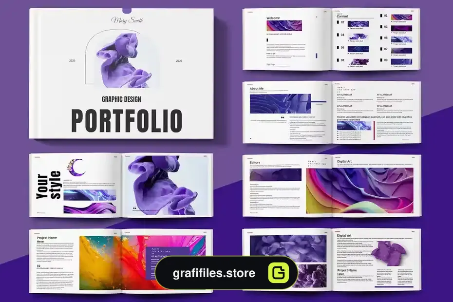 قالب ایندیزاین نمونه کار Portfolio Landscape - 1