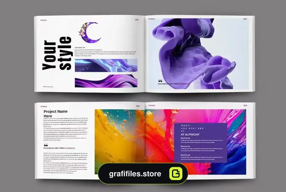قالب ایندیزاین نمونه کار Portfolio Landscape - 7