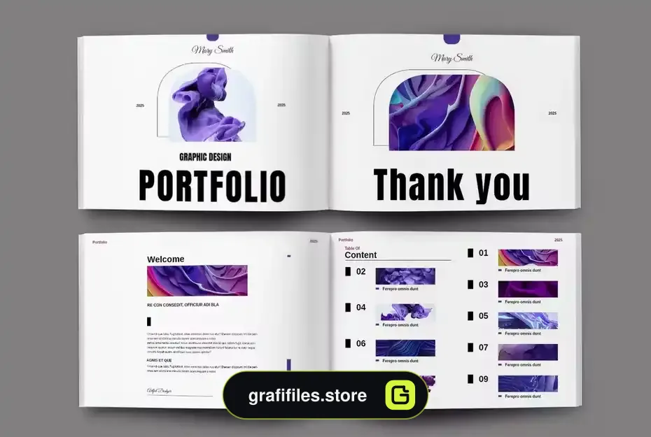 قالب ایندیزاین نمونه کار Portfolio Landscape - 9