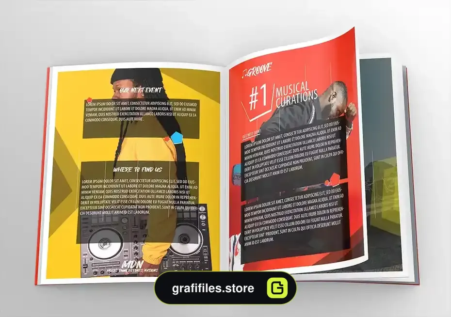 دانلود طرح لایه باز مجله Realistic Magazine PSD Template - 4 طرح لایه باز مجله Realistic Magazine PSD Template - 3