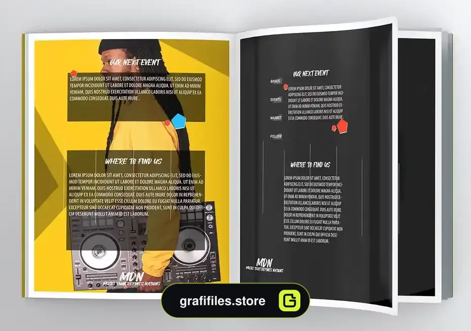 دانلود طرح لایه باز مجله Realistic Magazine PSD Template - 6 طرح لایه باز مجله Realistic Magazine PSD Template - 5