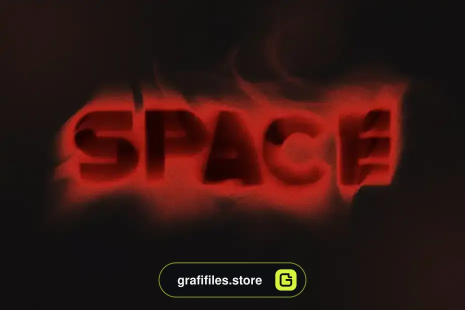 افکت متن دودی Smoky Text Effect - 1