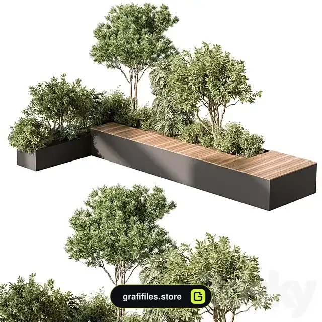 مدل سه بعدی فضای سبز - 1