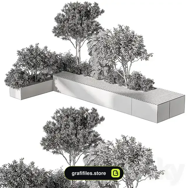 مدل سه بعدی فضای سبز - 7