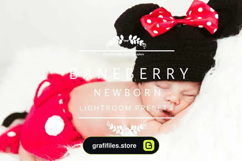 پریست عکس نوزاد برای لایت روم - BANEBERRY Newborn Lightroom Presets - 6 پریست عکس نوزاد - 5