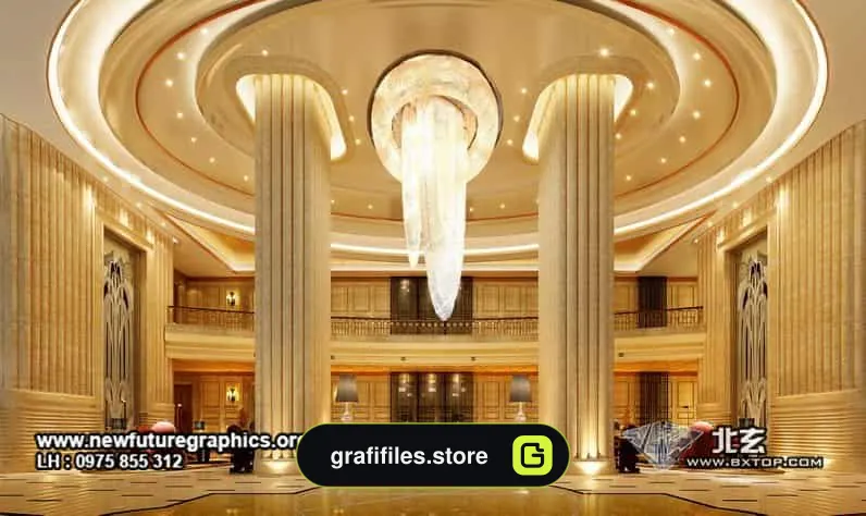 صحنه آماده دکوراسیون کلاسیک و مدرن - 6