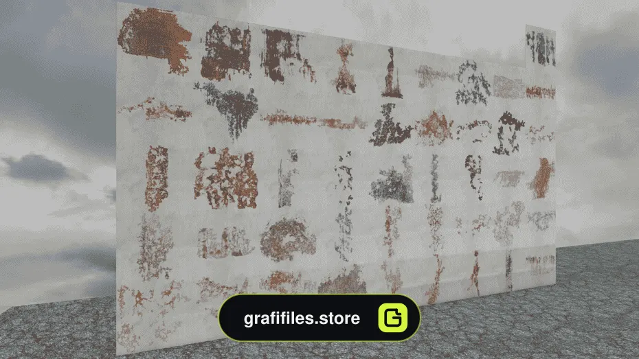 پروژه 200+ Grunge Decals برای آنریل انجین - 1