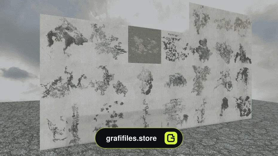پروژه 200+ Grunge Decals برای آنریل انجین - 9