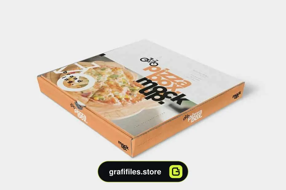موکاپ جعبه پیتزا 5 Pizza Box Mockups