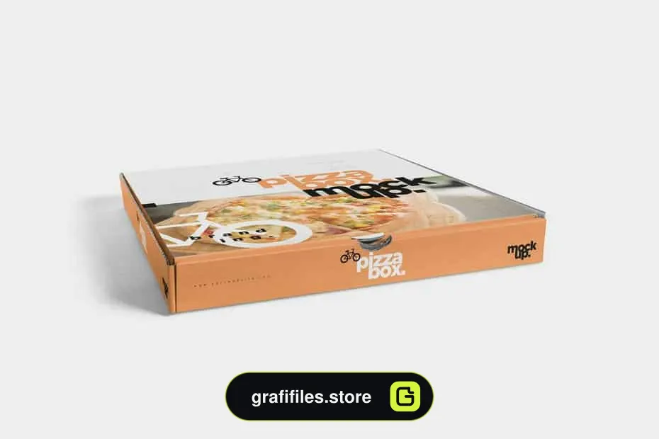 موکاپ جعبه پیتزا 5 Pizza Box Mockups