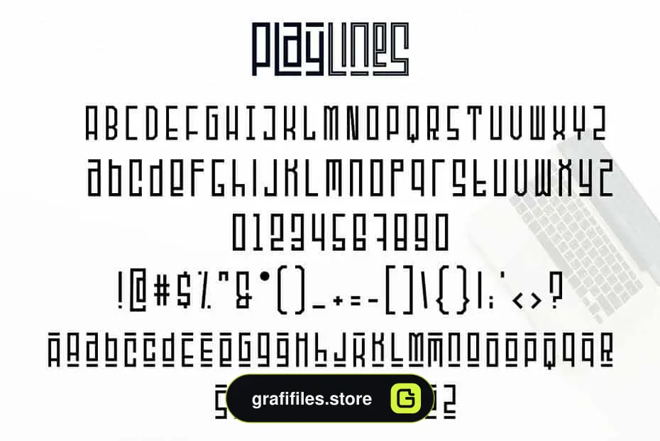 فونت انگلیسی گرافیکی Playlines