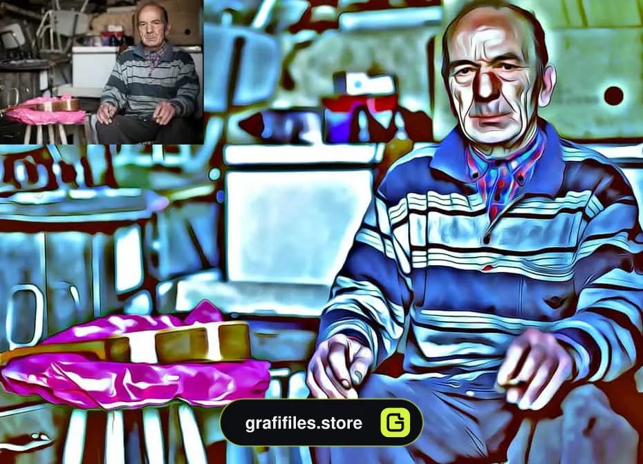 اکشن ایجاد نقاشی ار پرتره