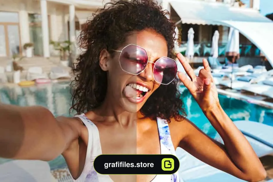 پریست روتوش عکس سلفی در لایت روم موبایل - SELFIE Mobile Lightroom Presets - 1 پریست سلفی