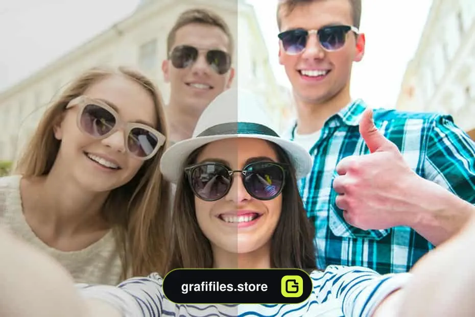 پریست روتوش عکس سلفی در لایت روم موبایل - SELFIE Mobile Lightroom Presets - 10 پریست سلفی - 9