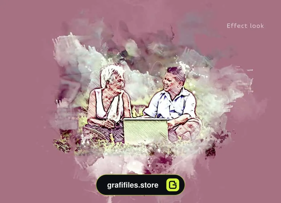 اکشن نقاشی آبرنگ فتوشاپ