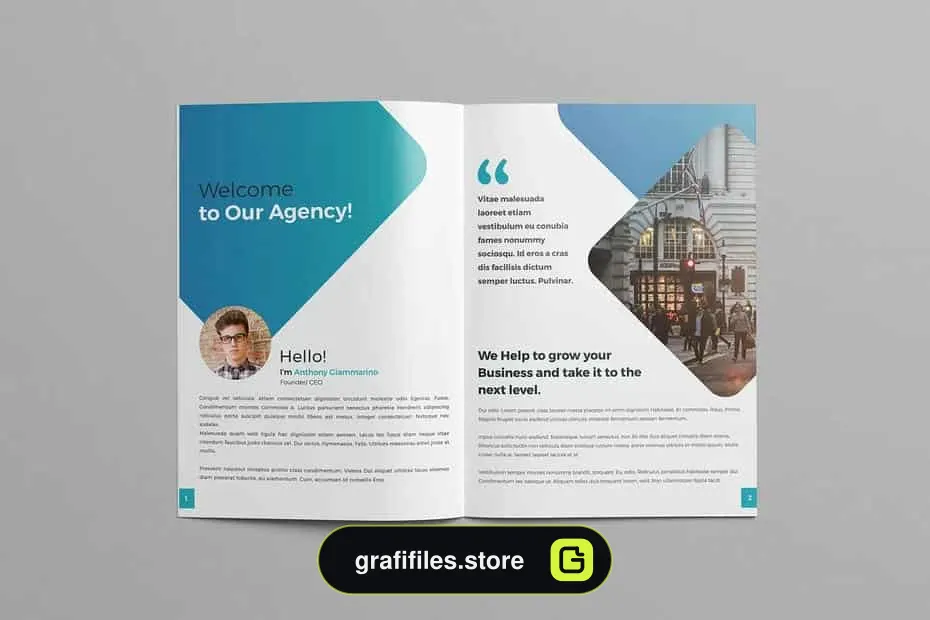 فایل لایه باز بروشور A4 Brochure Template