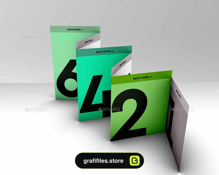 موکاپ بروشور Accordion - 9