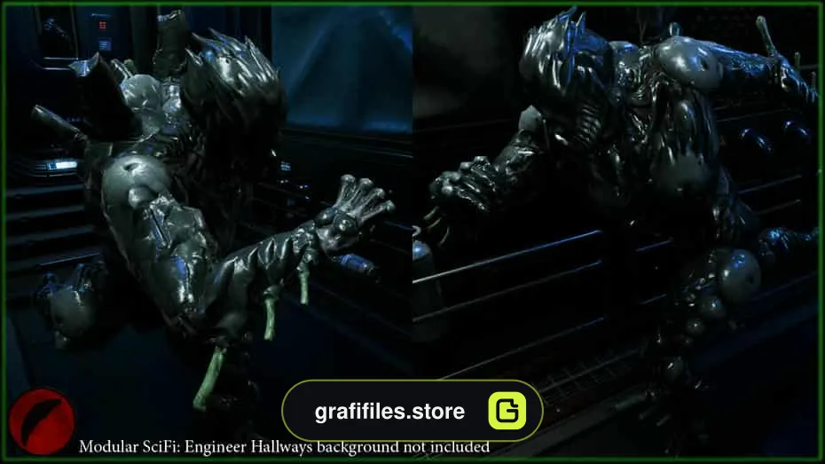 Alien Horror Gliomorph برای آنریل انجین - 1