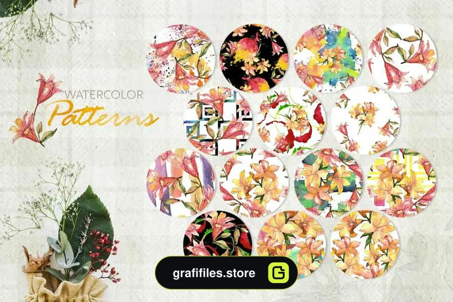 دانلود کلیپ آرت آبرنگی گل Amaryllis Watercolor png - 1 کلیپ آرت آبرنگی گل Amaryllis Watercolor png