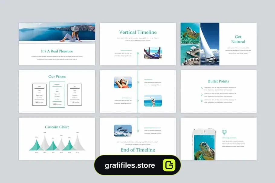 قالب پاورپوینت و کینوت Aura Presentation Template