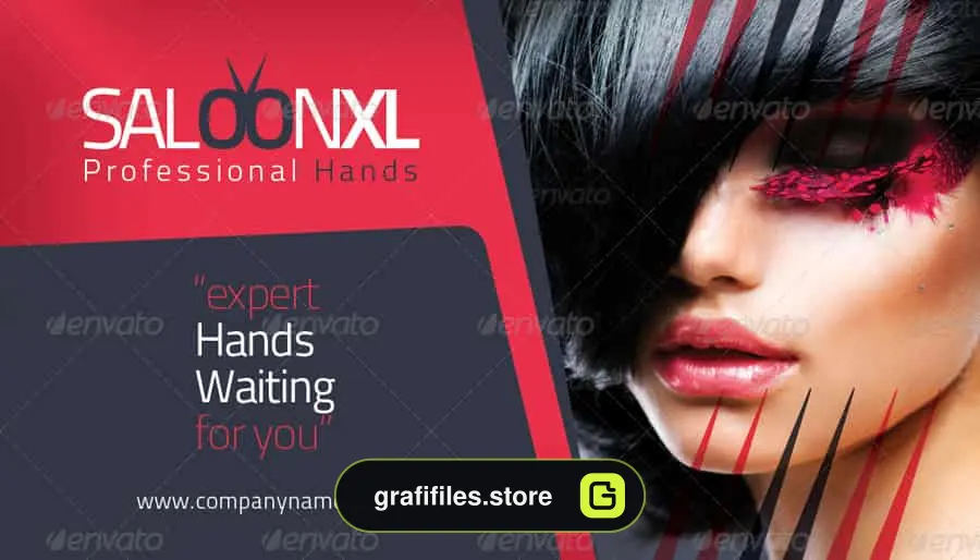 فایل لایه باز کارت ویزیت سالن زیبایی Beauty Salon Business Card Template