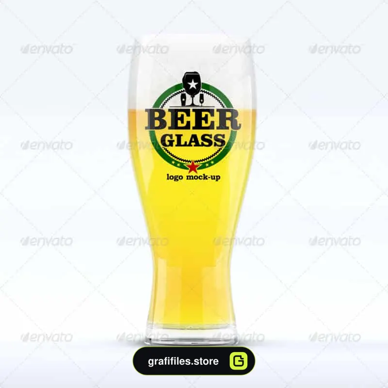موکاپ لوگو Beer Glasses Logo Mockup