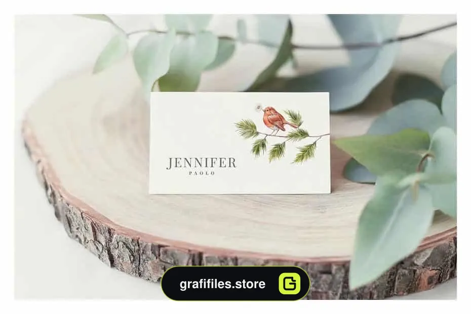 فایل لایه باز کارت دعوت عروسی Beryl Wedding Invitation Suite
