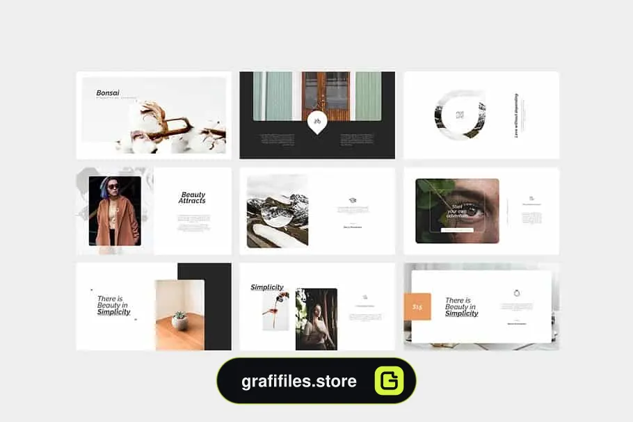 قالب پاورپوینت Bonsai PowerPoint Template