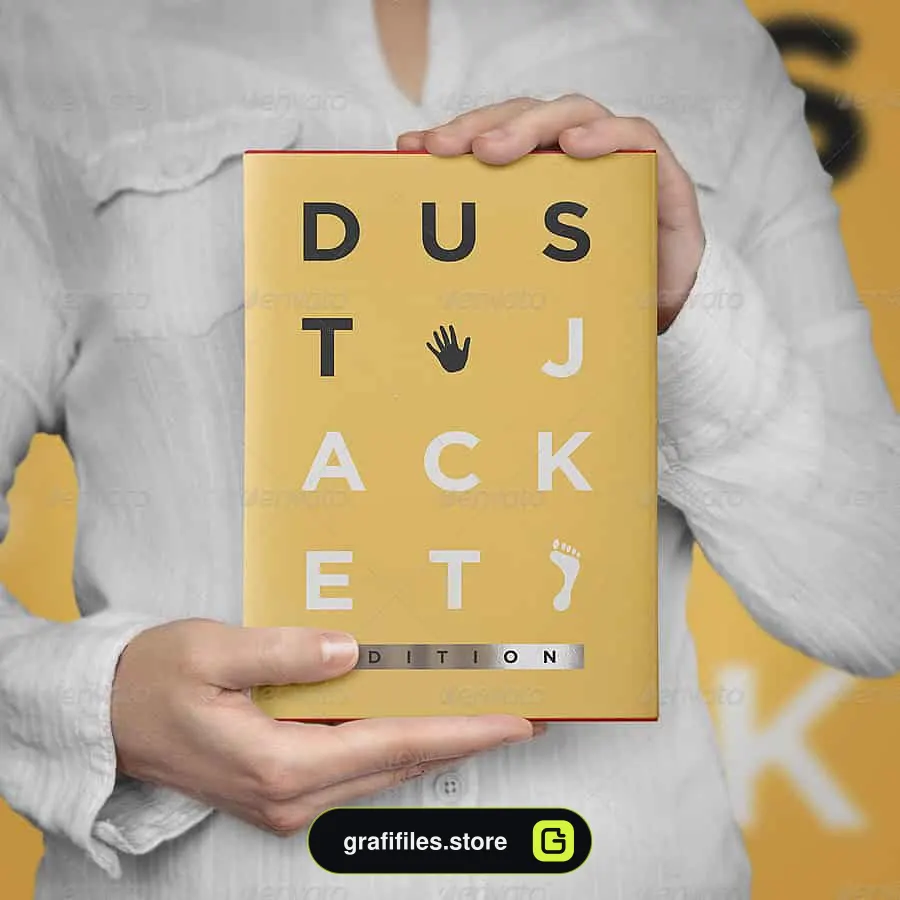 موکاپ کتاب Book Mock-Up / Dust Jacket Edition