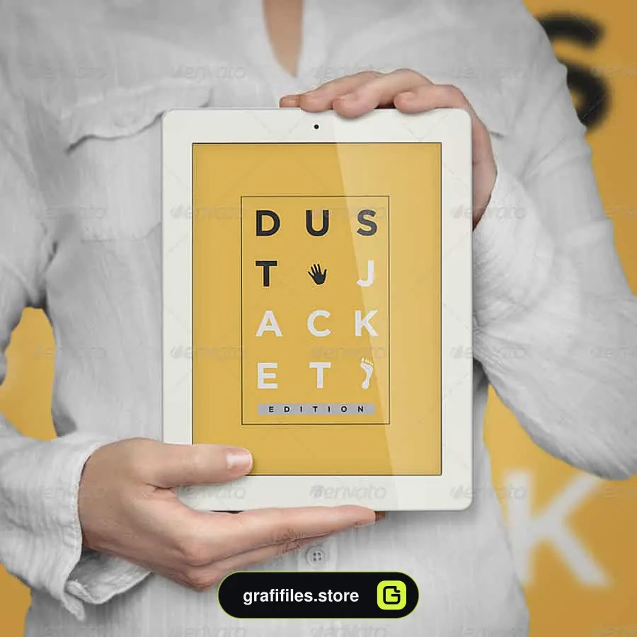 موکاپ کتاب Book Mock-Up / Dust Jacket Edition