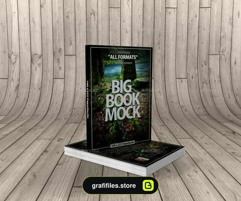 موکاپ کتاب Book Mockup Dimension