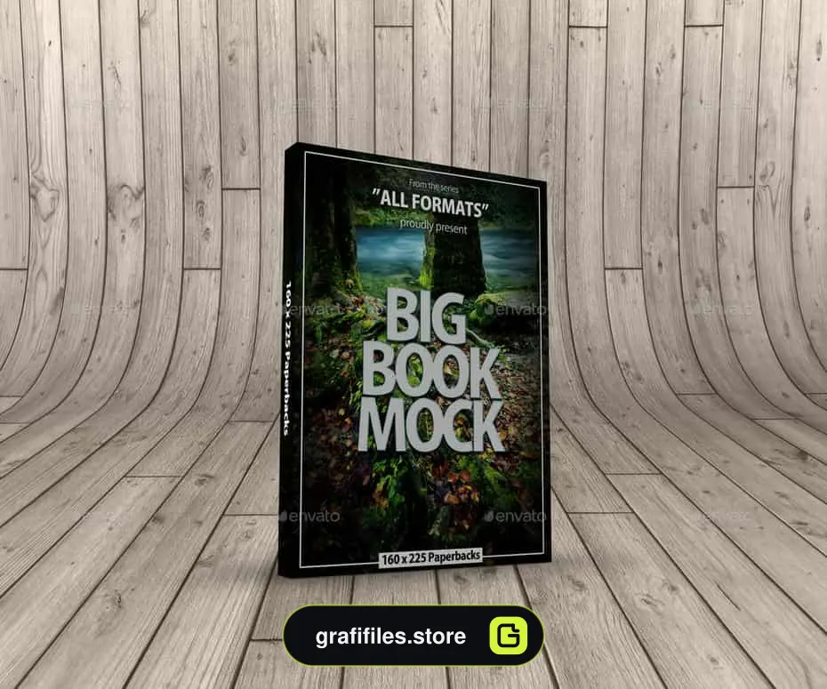 موکاپ کتاب Book Mockup Dimension