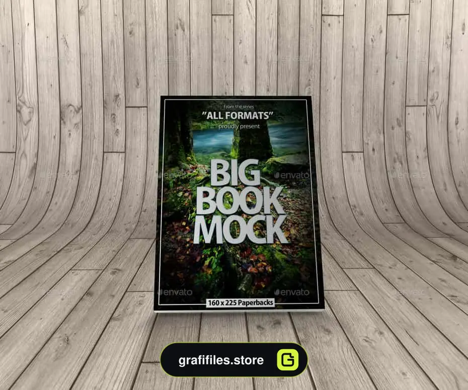 موکاپ کتاب Book Mockup Dimension