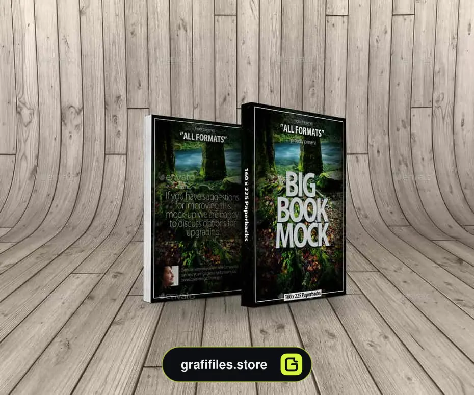 موکاپ کتاب Book Mockup Dimension