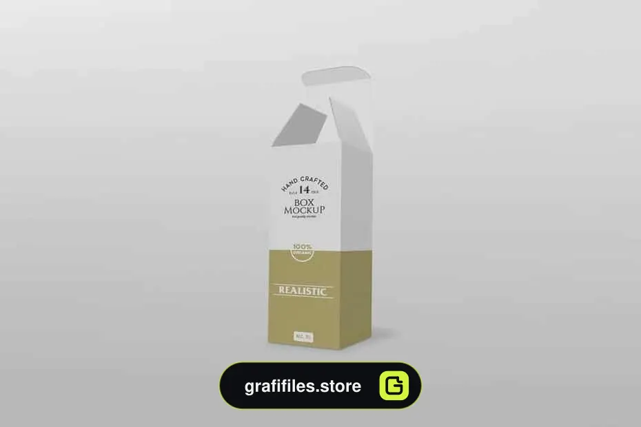 موکاپ جعبه Box Mockup Thin