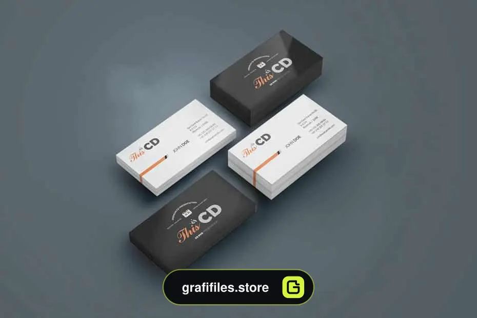 موکاپ کارت ویزیت Branding / Identity Card Mock-up 2