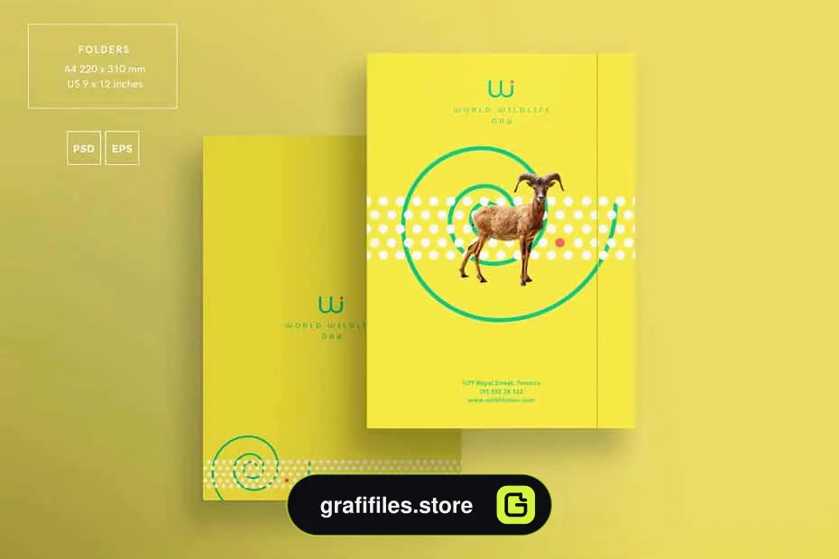 فایل لایه باز ست اداری Branding Pack | World Wildlife Day