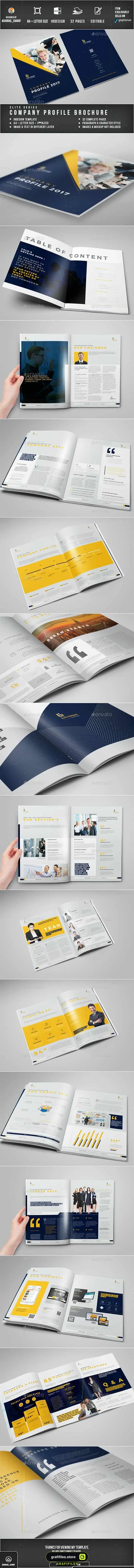 قالب آماده ایندیزاین بروشور Brochure