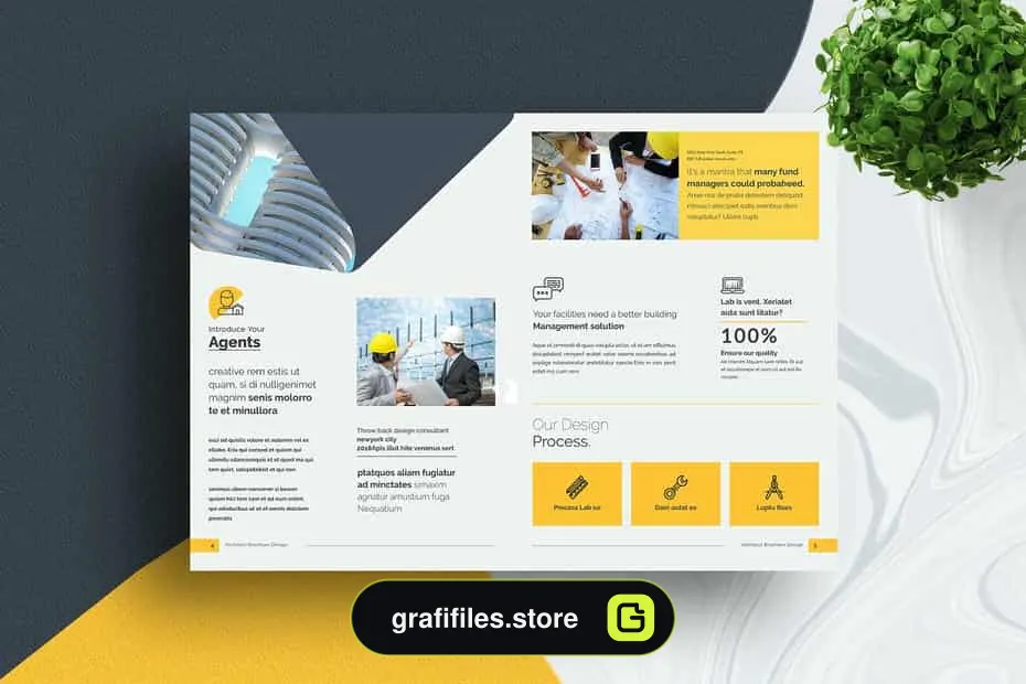 قالب آماده ایندیزاین بروشور Brochure Indesign Template