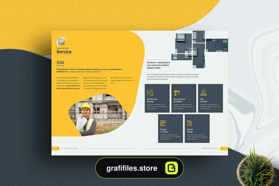 قالب آماده ایندیزاین بروشور Brochure Indesign Template