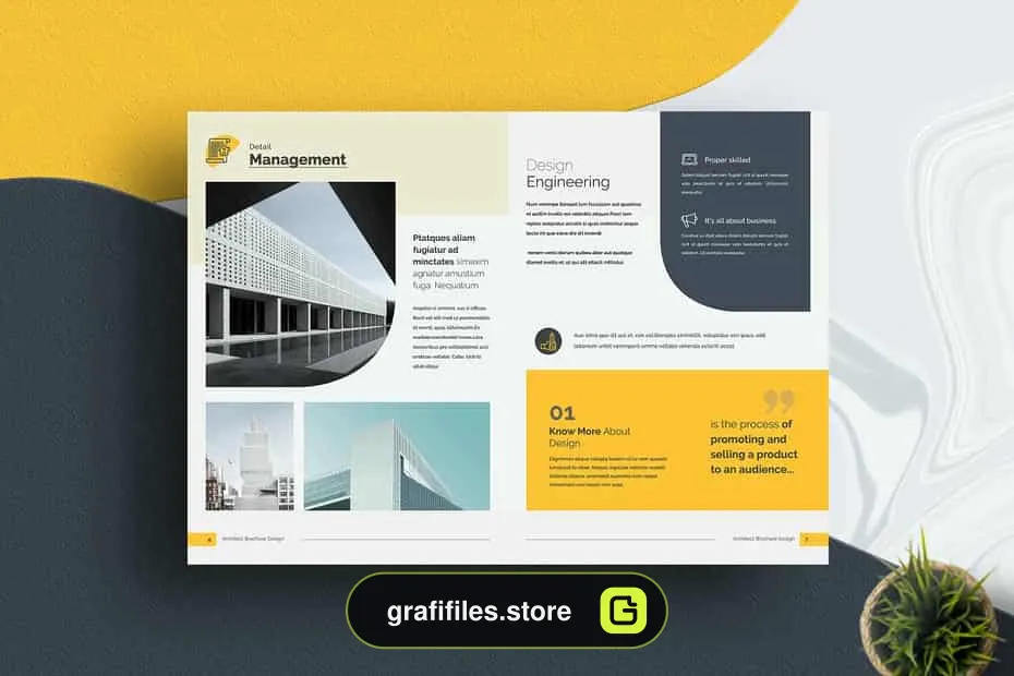 قالب آماده ایندیزاین بروشور Brochure Indesign Template - 4