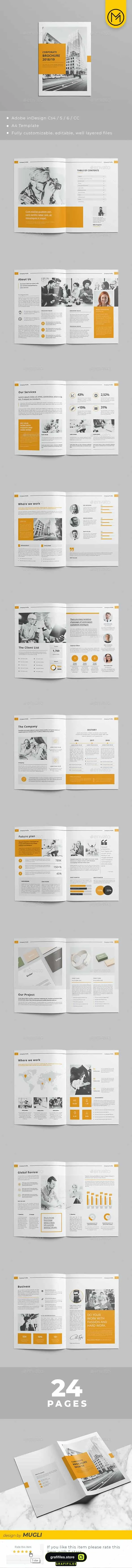 قالب ایندیزاین بروشور Brochures Design