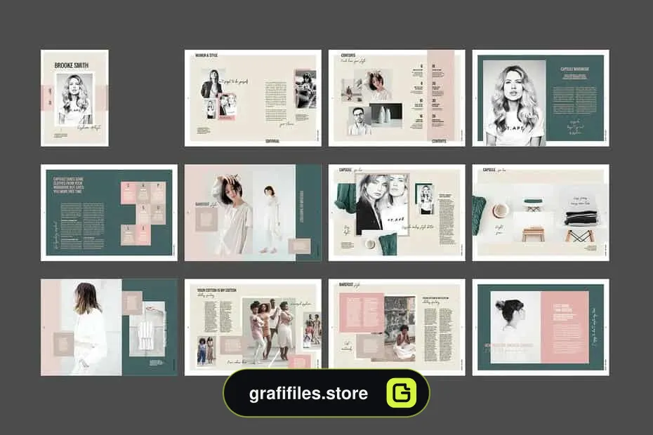قالب ایندیزاین مجله Brooke Smith / Magazine Template