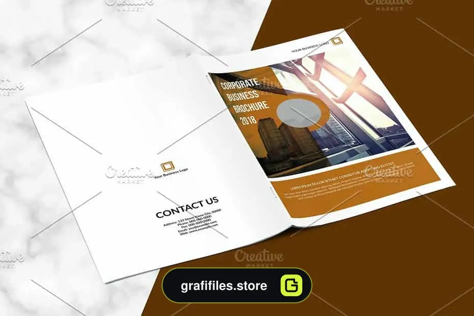 قالب آماده ایندیزاین بروشور Business