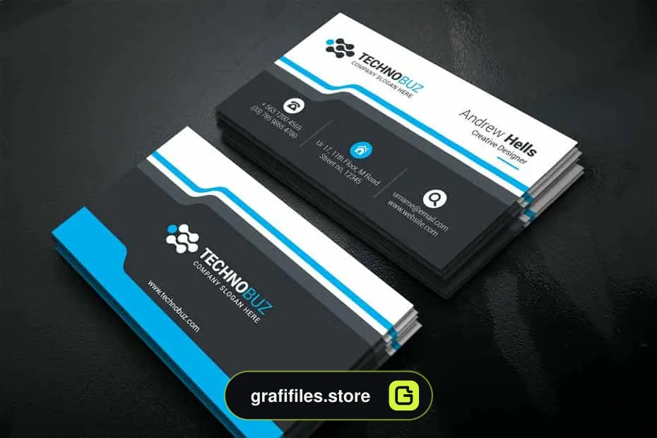 فایل لایه باز کارت ویزیت 9 Business Card