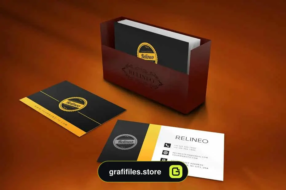 موکاپ کارت ویزیت Business Card Mock-up Bigpack